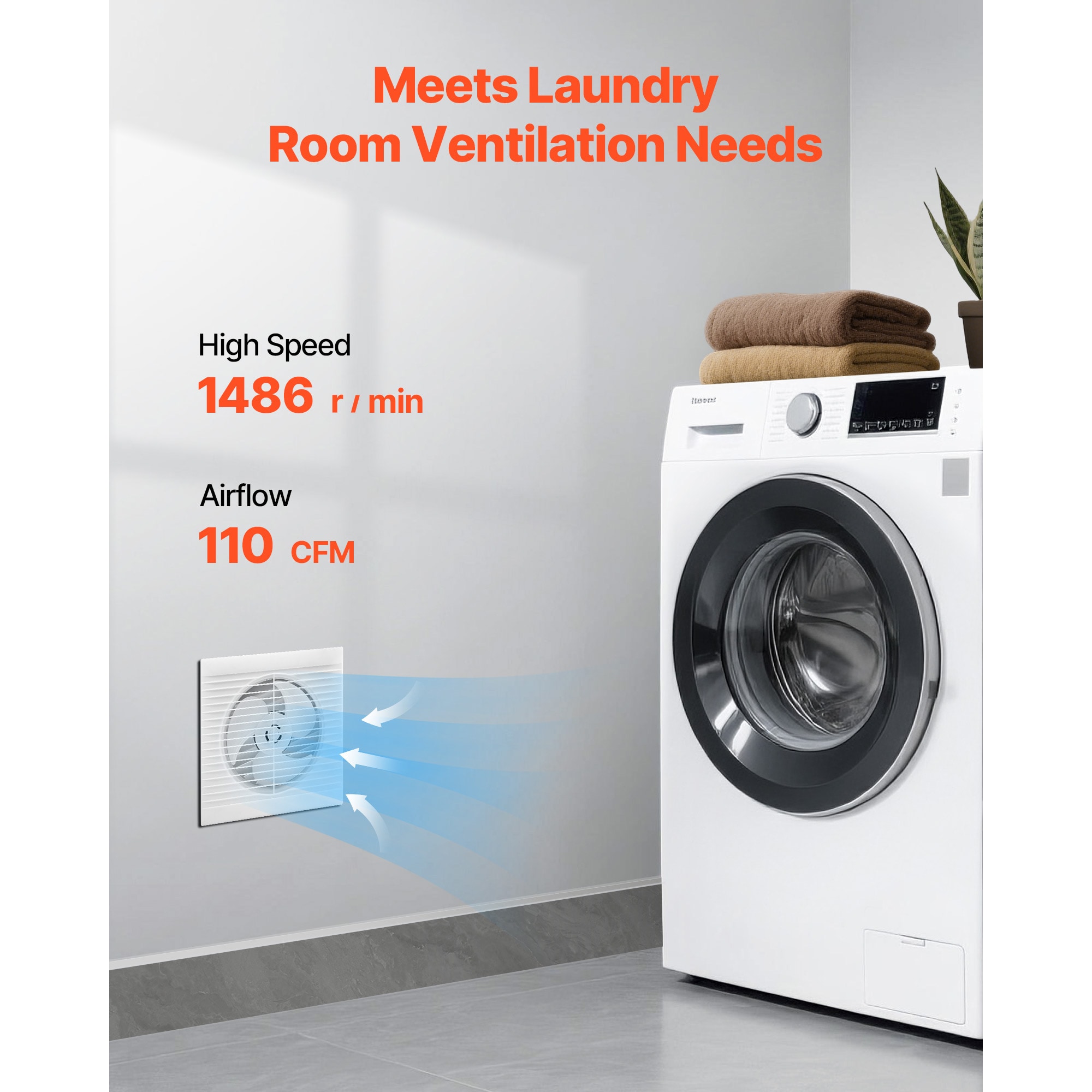 Wall Mounted Ventilation Fan High Efficiency Extraction System_voghion.com